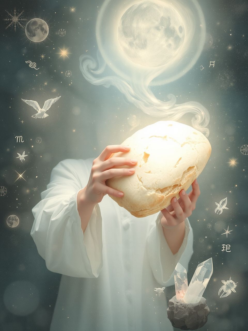 A kenyér elvesztése a szegénységtől való félelmet jelképezi.