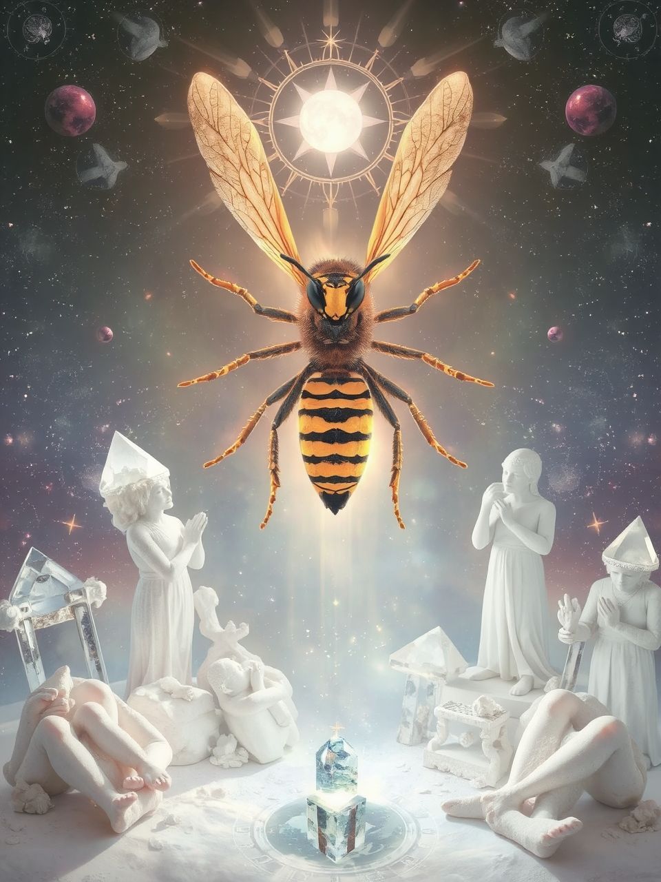 A darázs a változás és új kezdet szimbóluma.