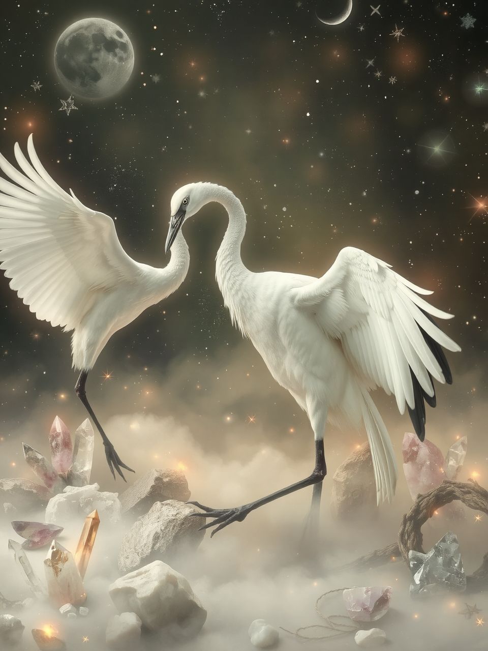 A daru elegáns mozgása a béke szimbóluma.