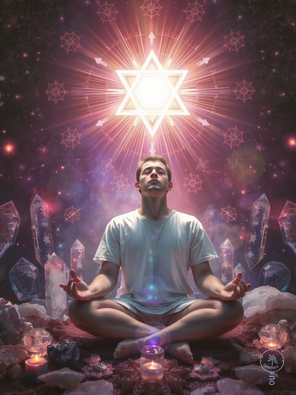 A Dávid csillaga a kabbalában a végtelen összekapcsolást jelenti.