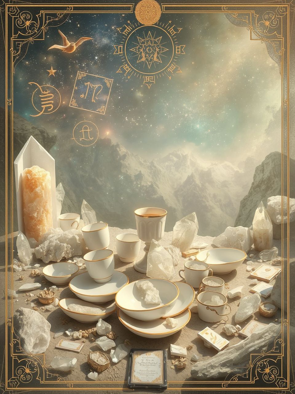 A repedések az élet sebeit és tanulságait szimbolizálják.