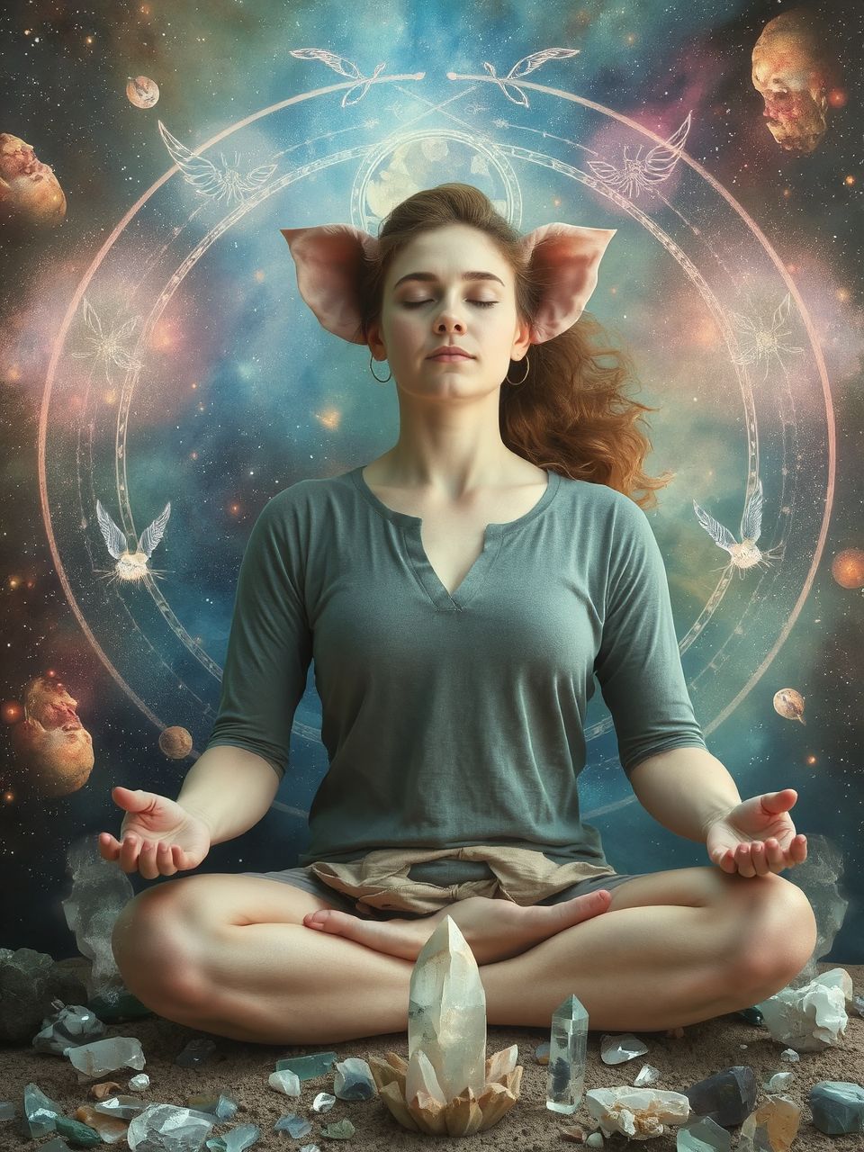 A disznó szimbolizálja a földhözragadtság és bőség ellentétét.