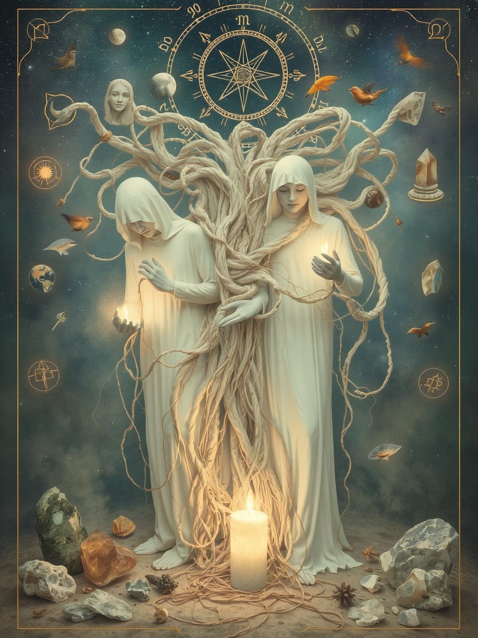 A gubancos szálak a nehezen feldolgozott érzelmeket szimbolizálják.