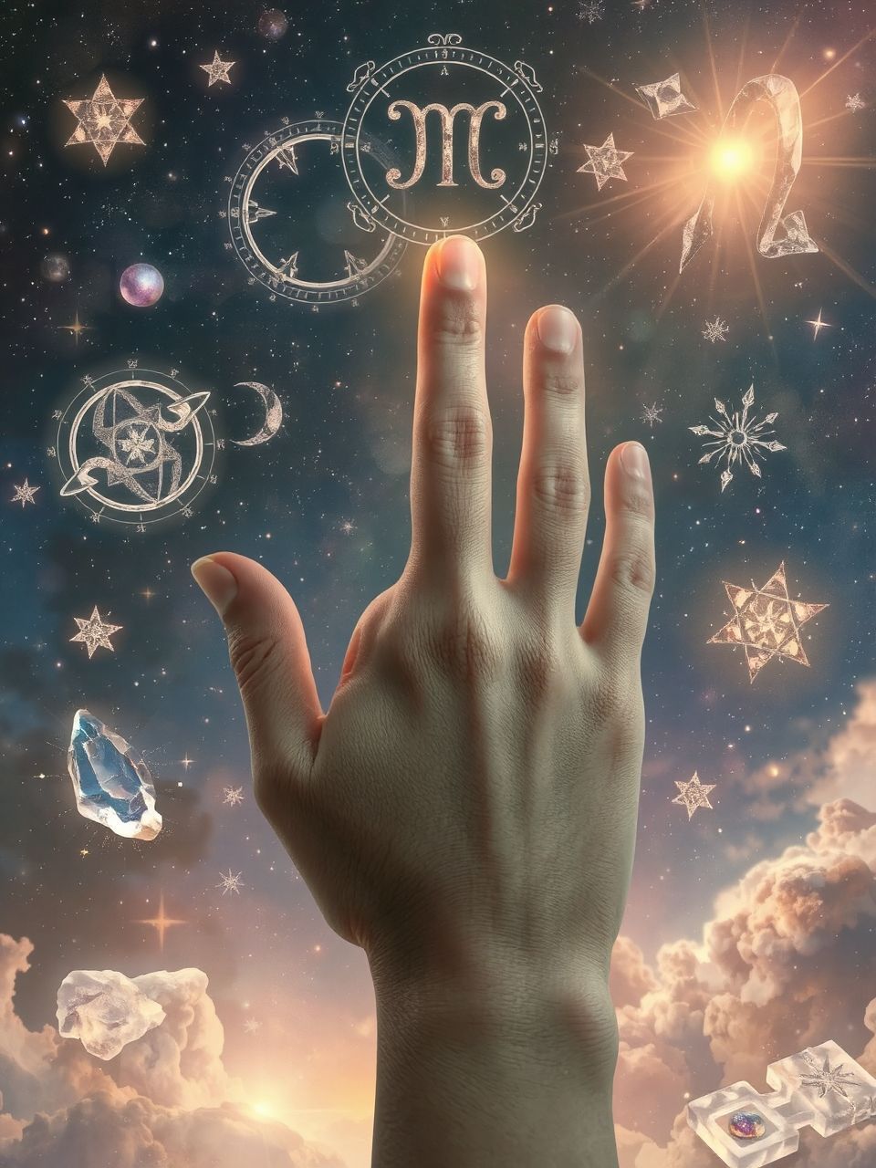 A mutatóujj energikus csigái vezetői képességeket jeleznek.