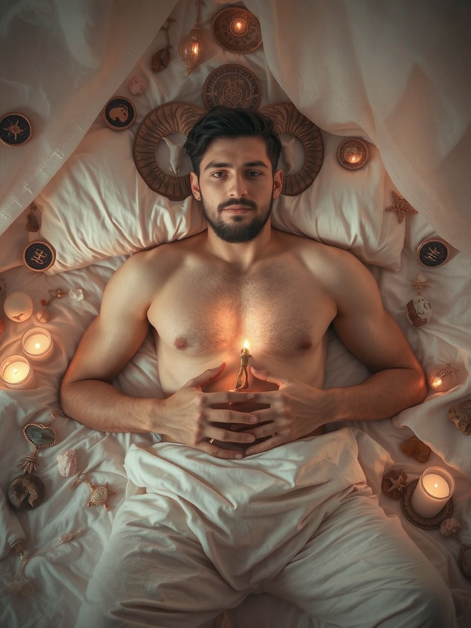 A Kos férfi szenvedélyes és domináló az ágyban.