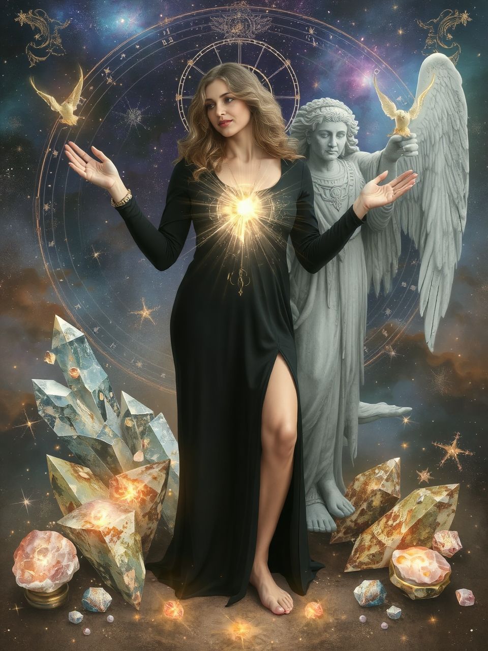 A fekete ruhás nő spirituális figyelmeztetés is lehet.