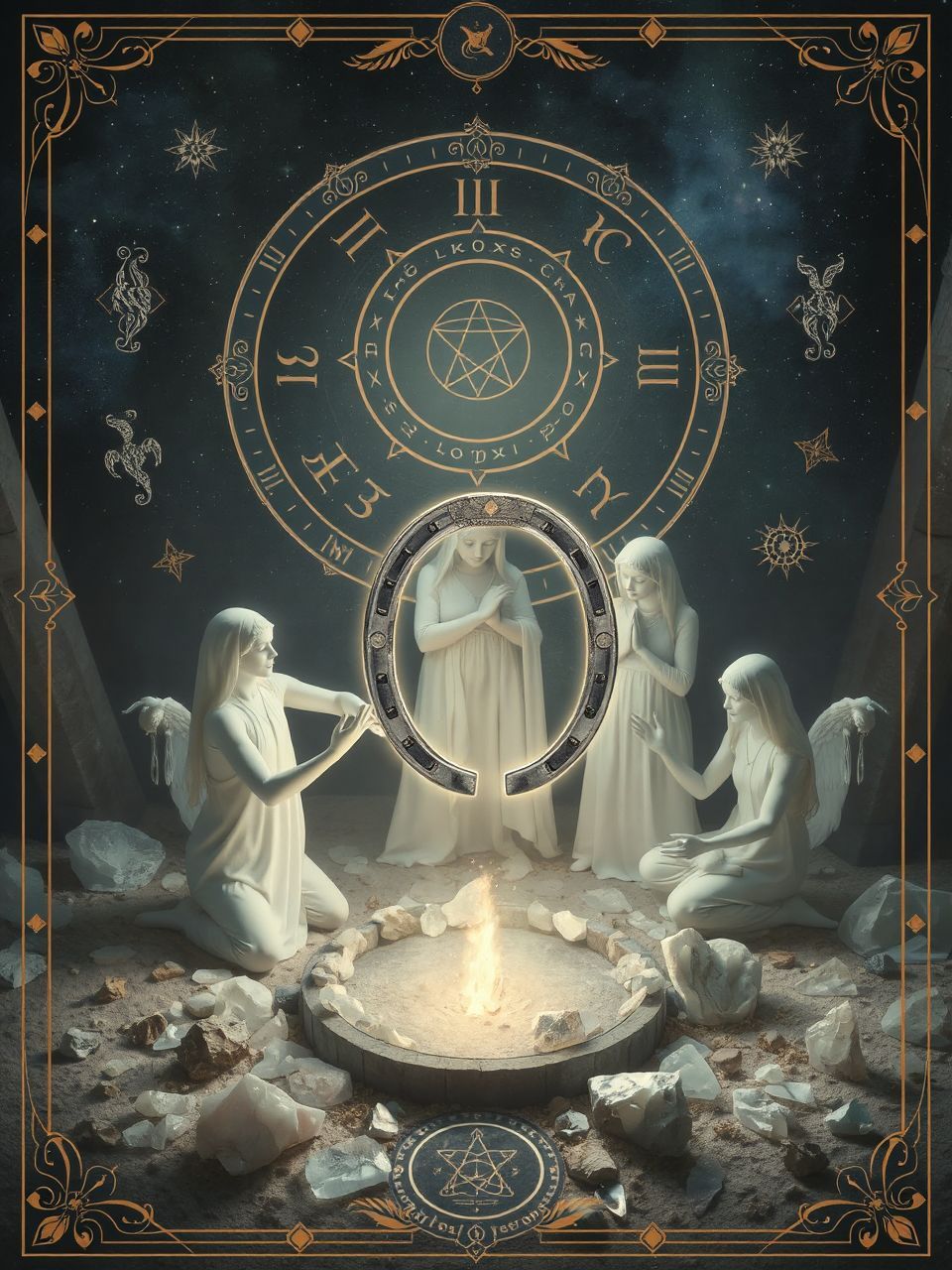 A patkó tisztítása szent vízben növeli a védelmét.