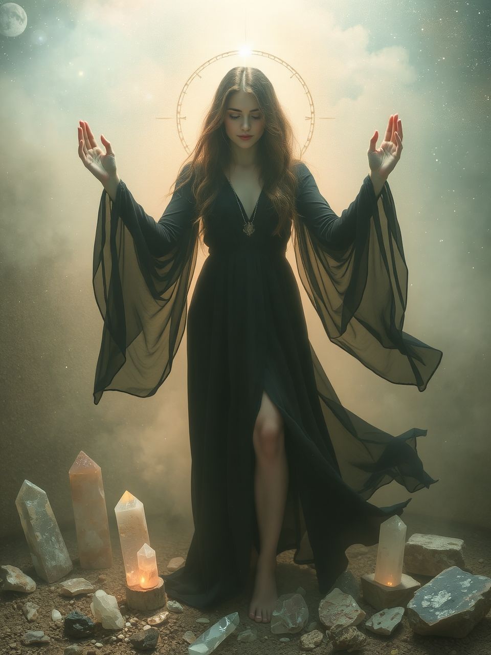 A fekete ruhás nő a múlt unk titkait idézi.