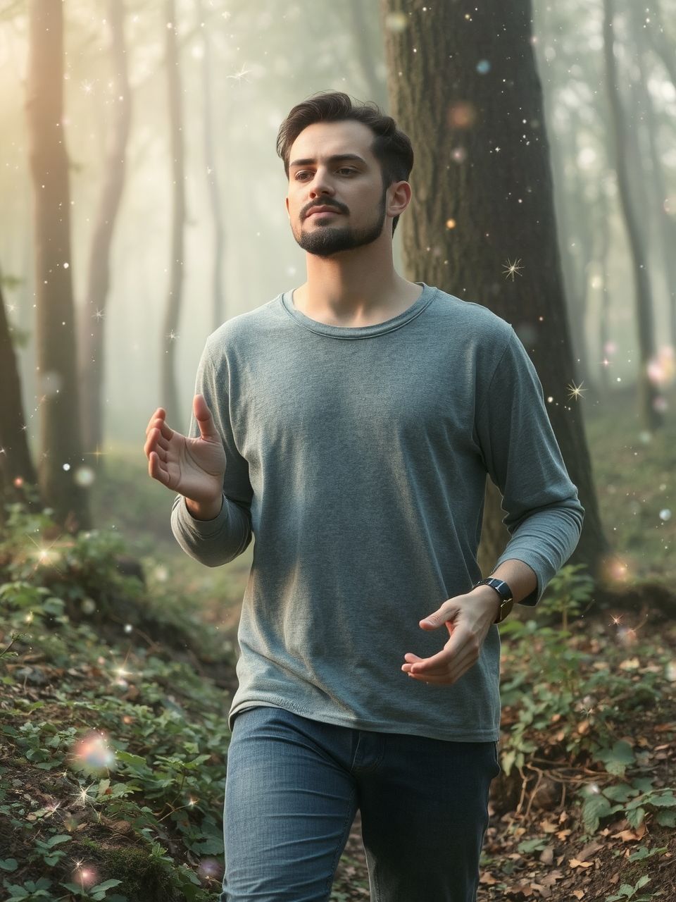 A tudatos gyaloglás fokozza a jelenlét érzését.