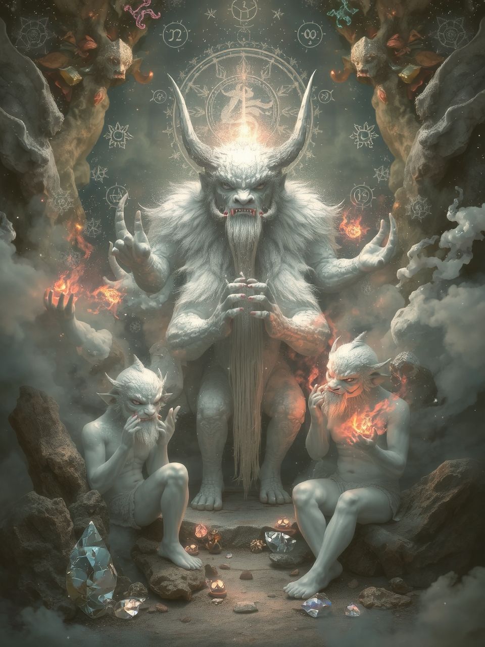 Az oni és jōkai a japán néphit szörnyetegei.