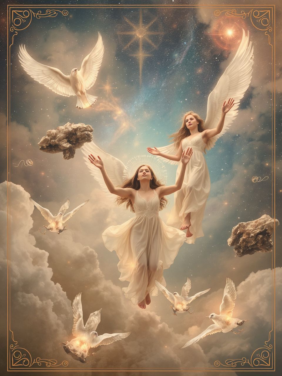 A szárnyak a szabadságot, a gépek a korlátokat jelképezik.