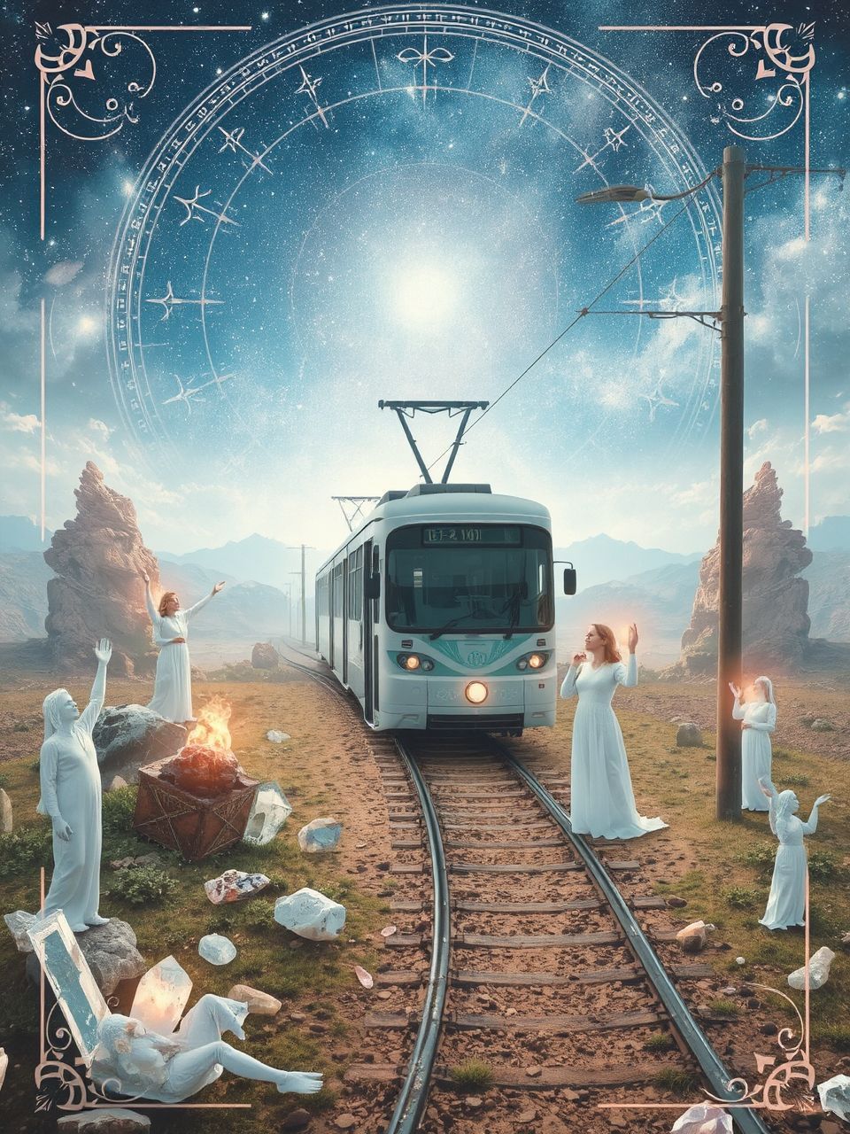 A villamos hiánya a téves irányválasztás szimbóluma.