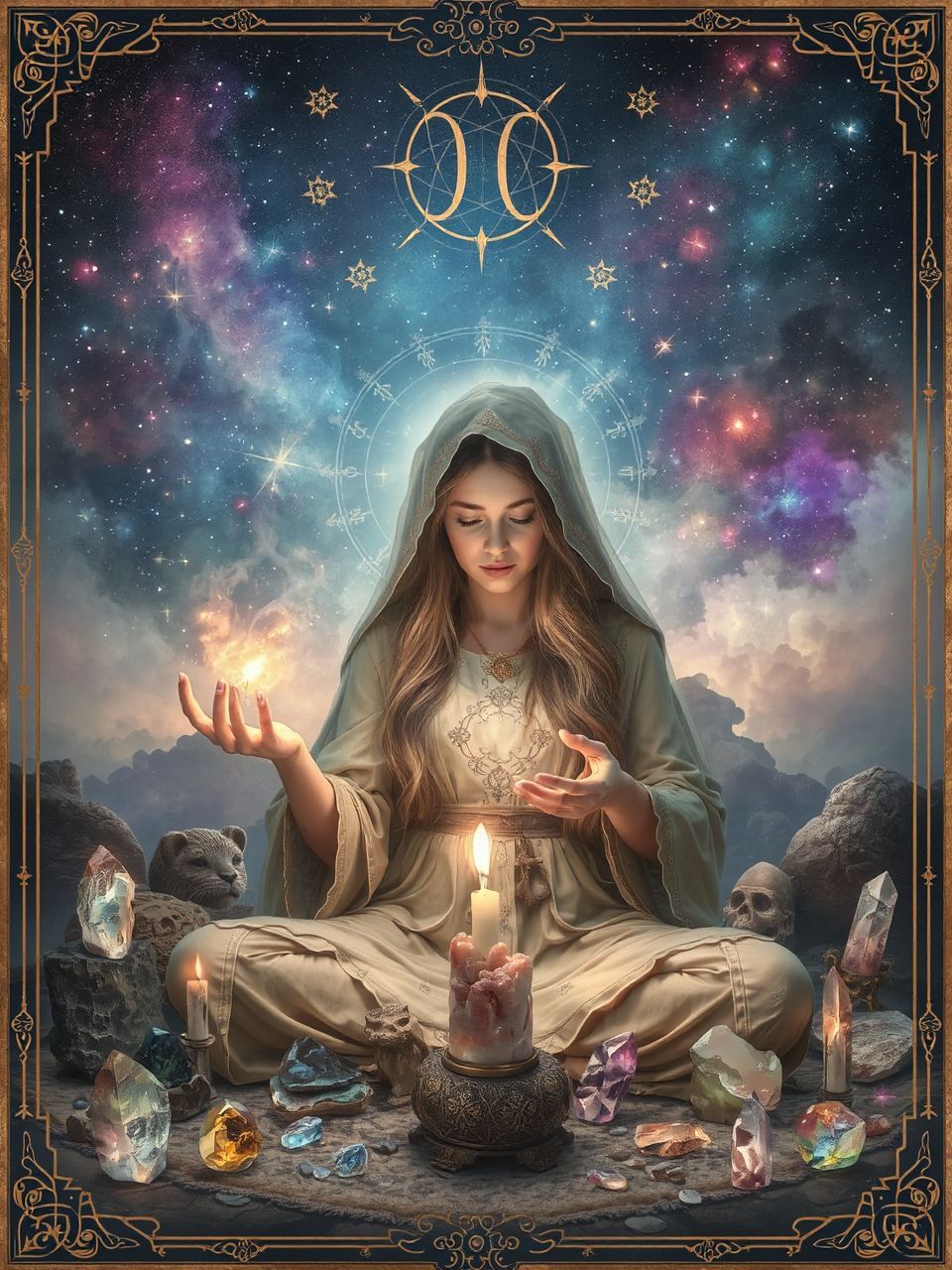 A négy elem együttműködése fokozza a varázslat erejét.