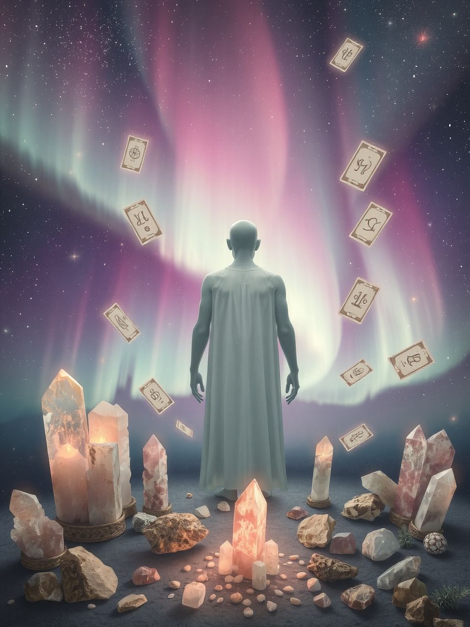 A sarki fény spirituális útmutatást kínál az ébredéshez.