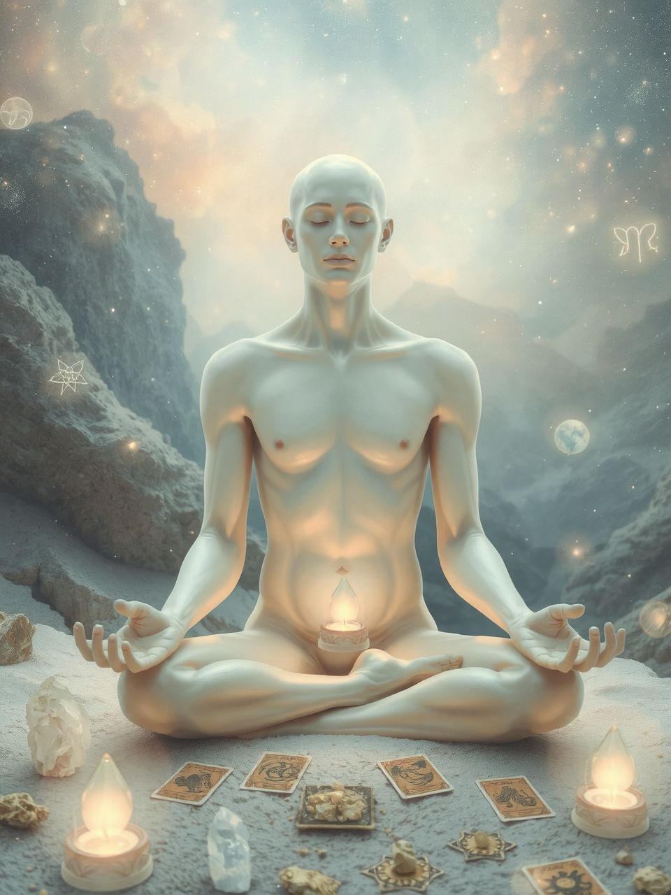 Agrippa a mikrokozmoszt az emberi test szimbolikájával ábrázolta.