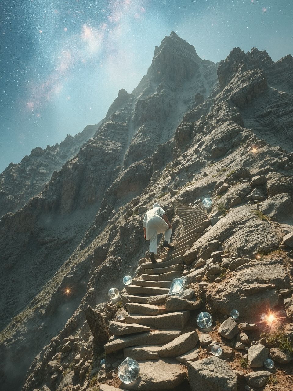 A mászás során a kitartás hozza meg a sikert.