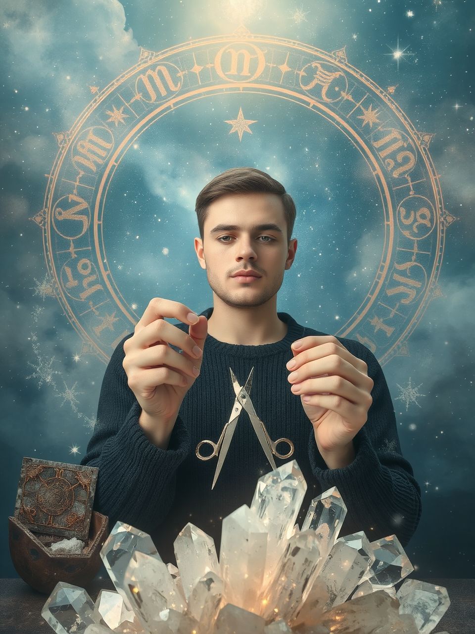 Az olló szimbolizálhatja a pénzügyi helyzet átalakulását.