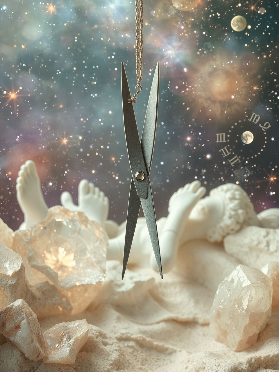 Az olló a változás és döntés erejét szimbolizálja.