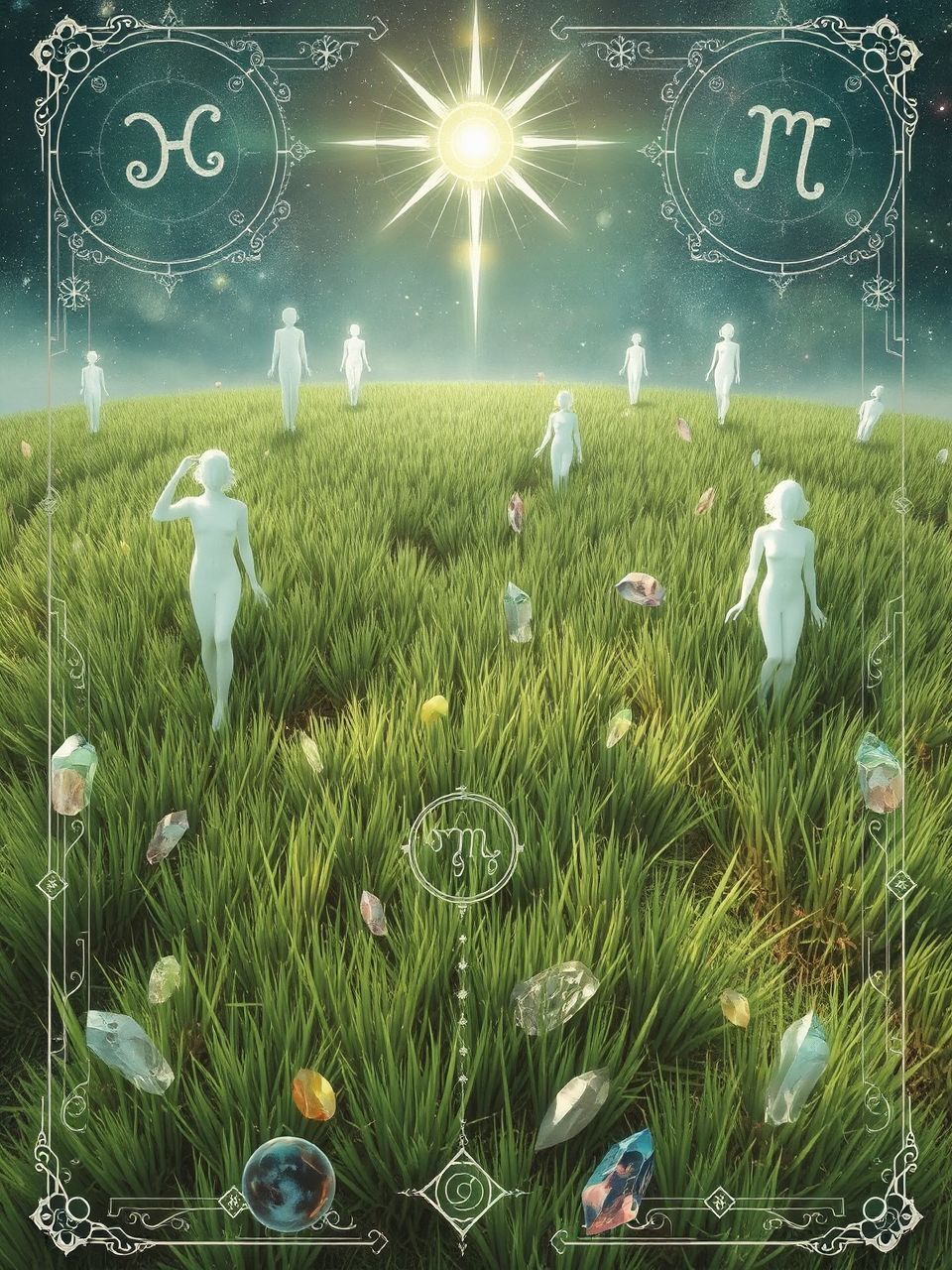 A fű magassága a növekedés és termékenység jele.