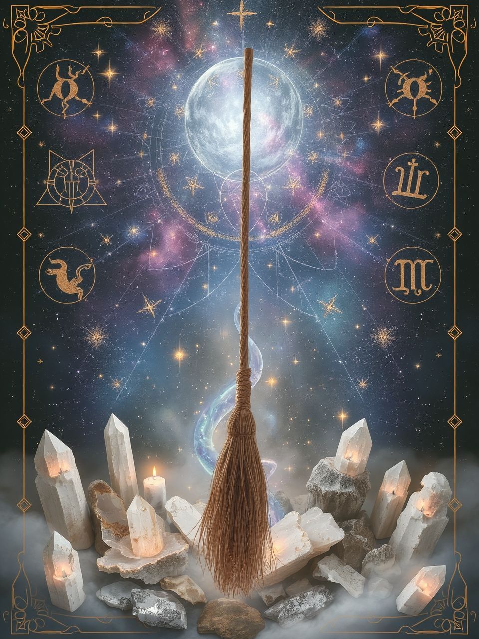 A seprű a boszorkányok varázserejének szimbóluma.