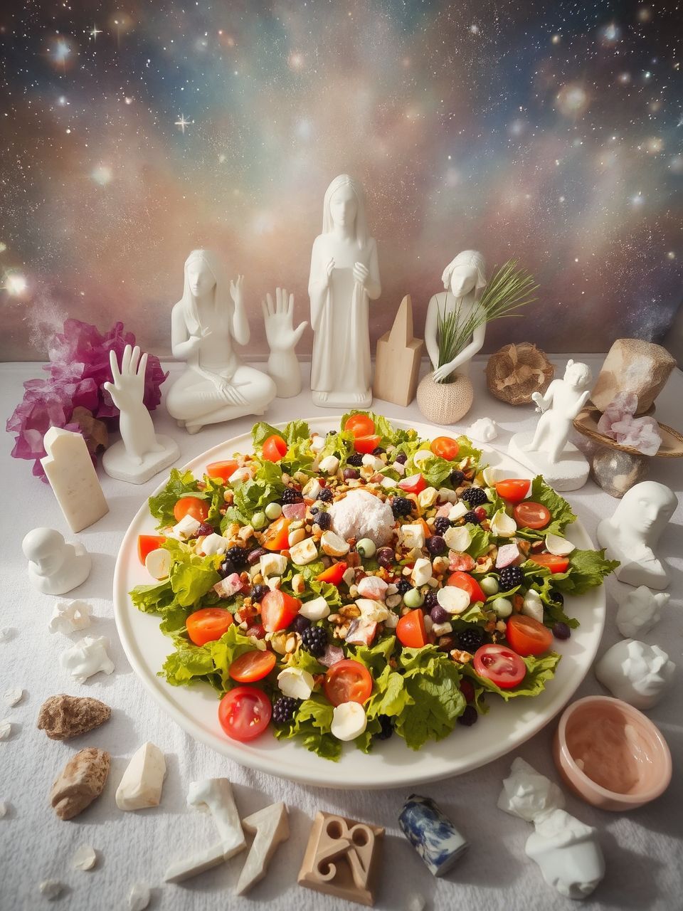 Friss saláták fehérjében gazdag hozzávalókkal gazdagítva!