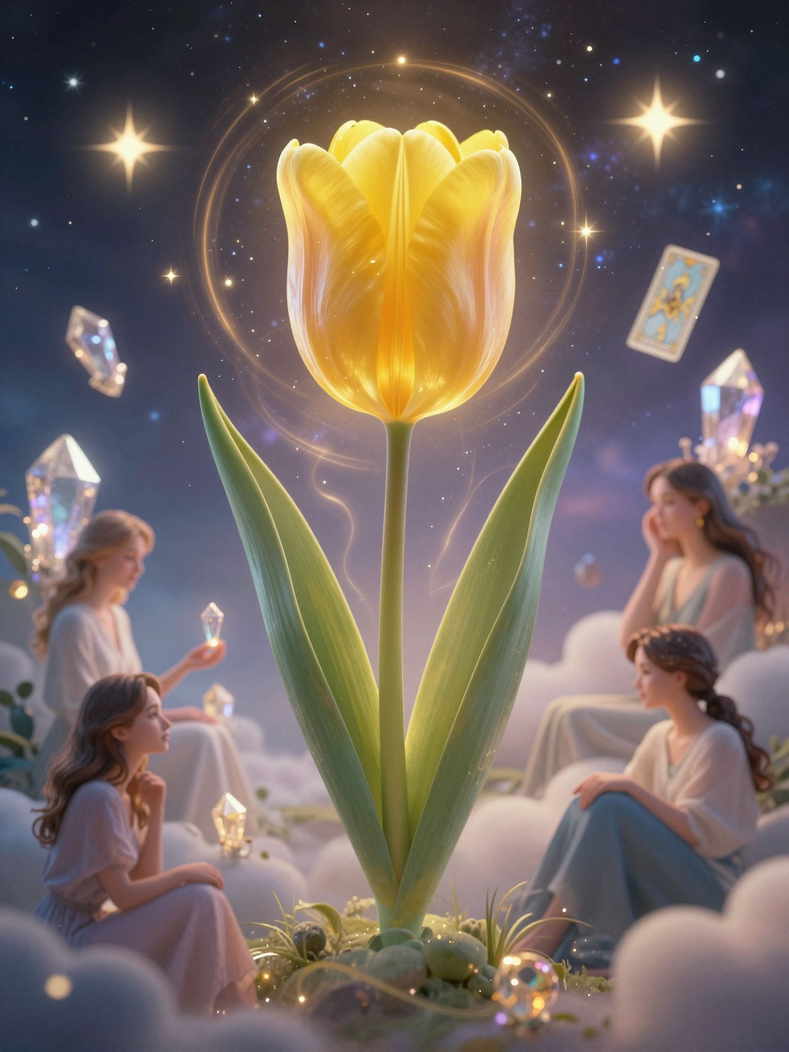 A sárga tulipán boldogságot és rivalizálást szimbolizál.