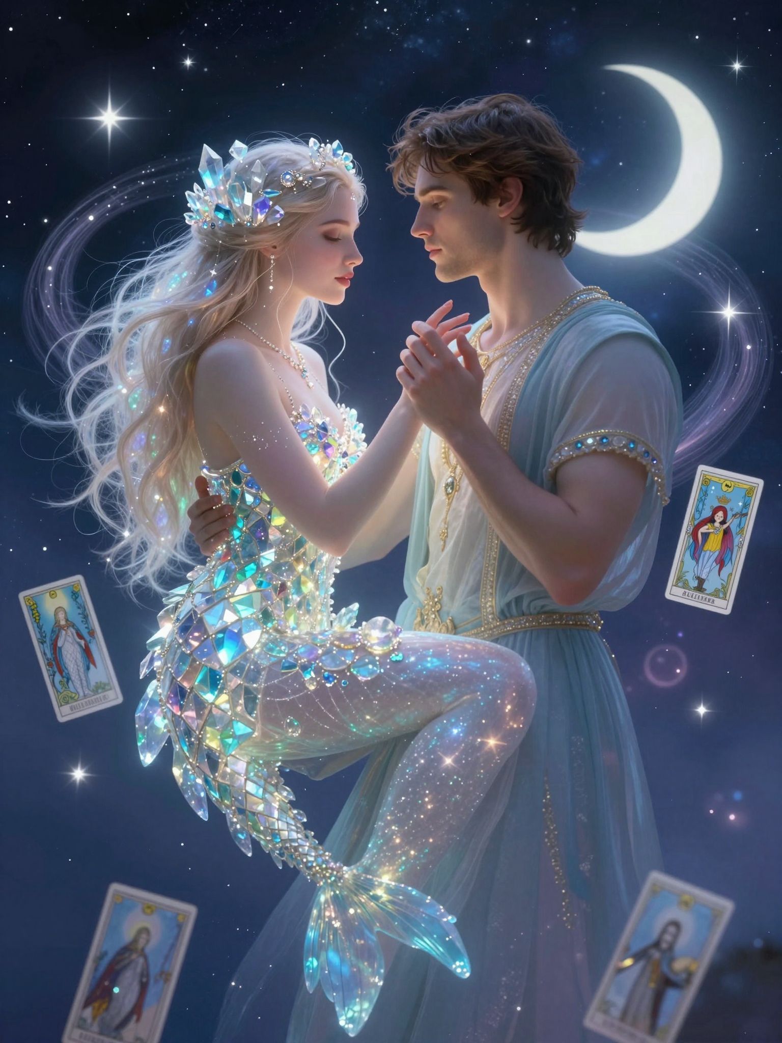 A Halak nő érzelmi mélysége vonzza a Rák férfit.