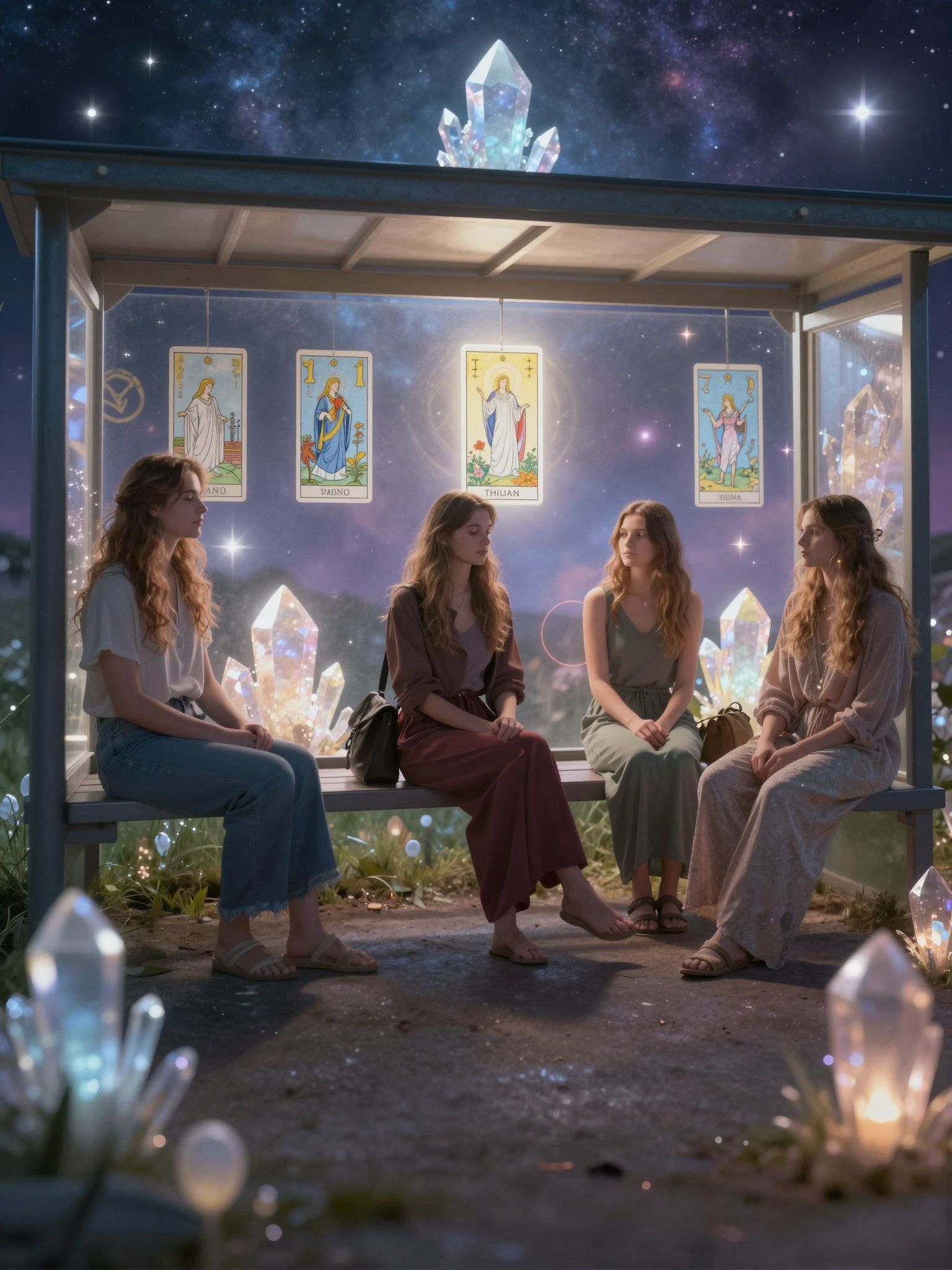 A buszmegálló rendje tükrözi a belső békédet.