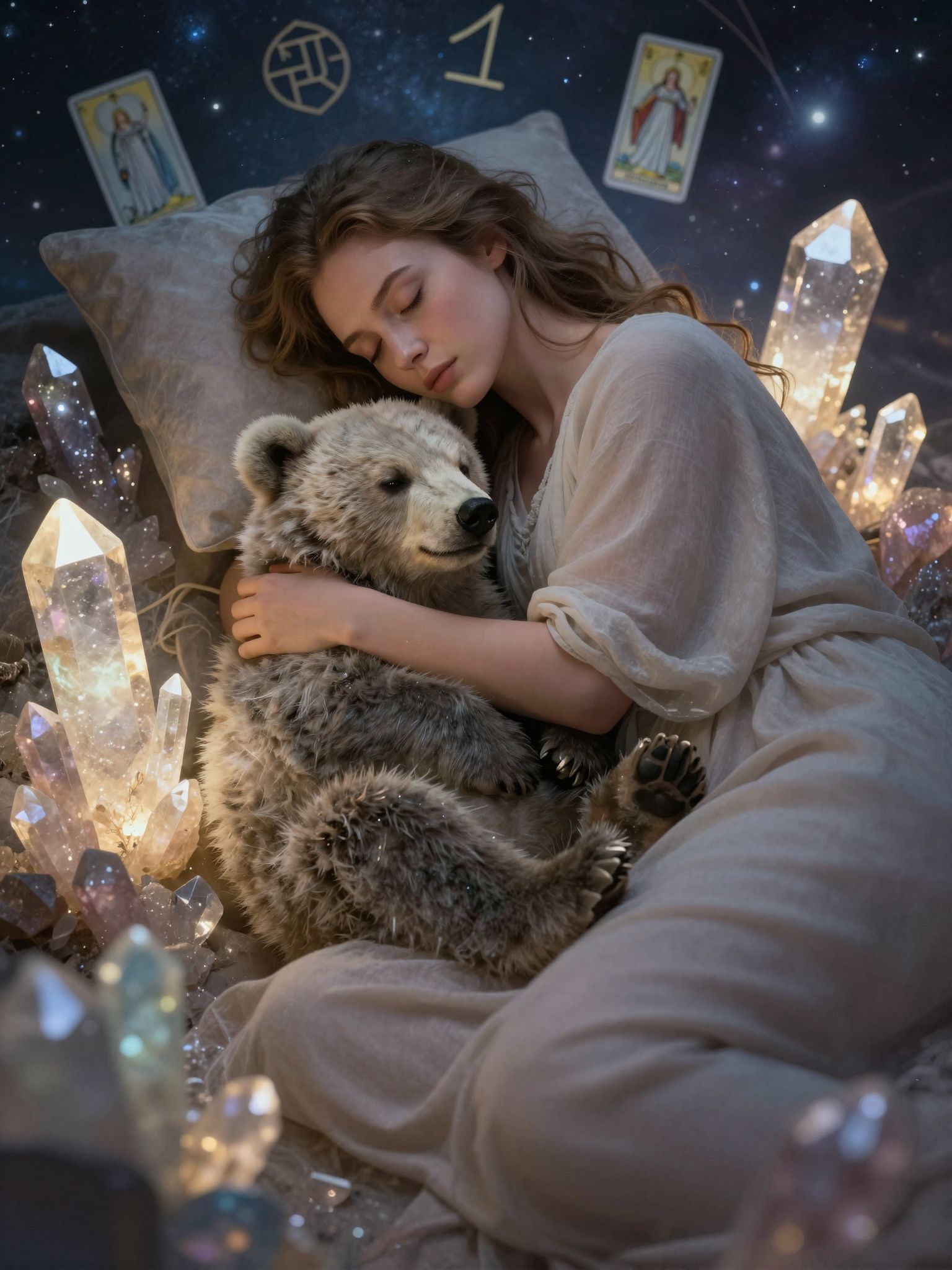 A medvebocs álmokban az anyai ösztönöket szimbolizálja.