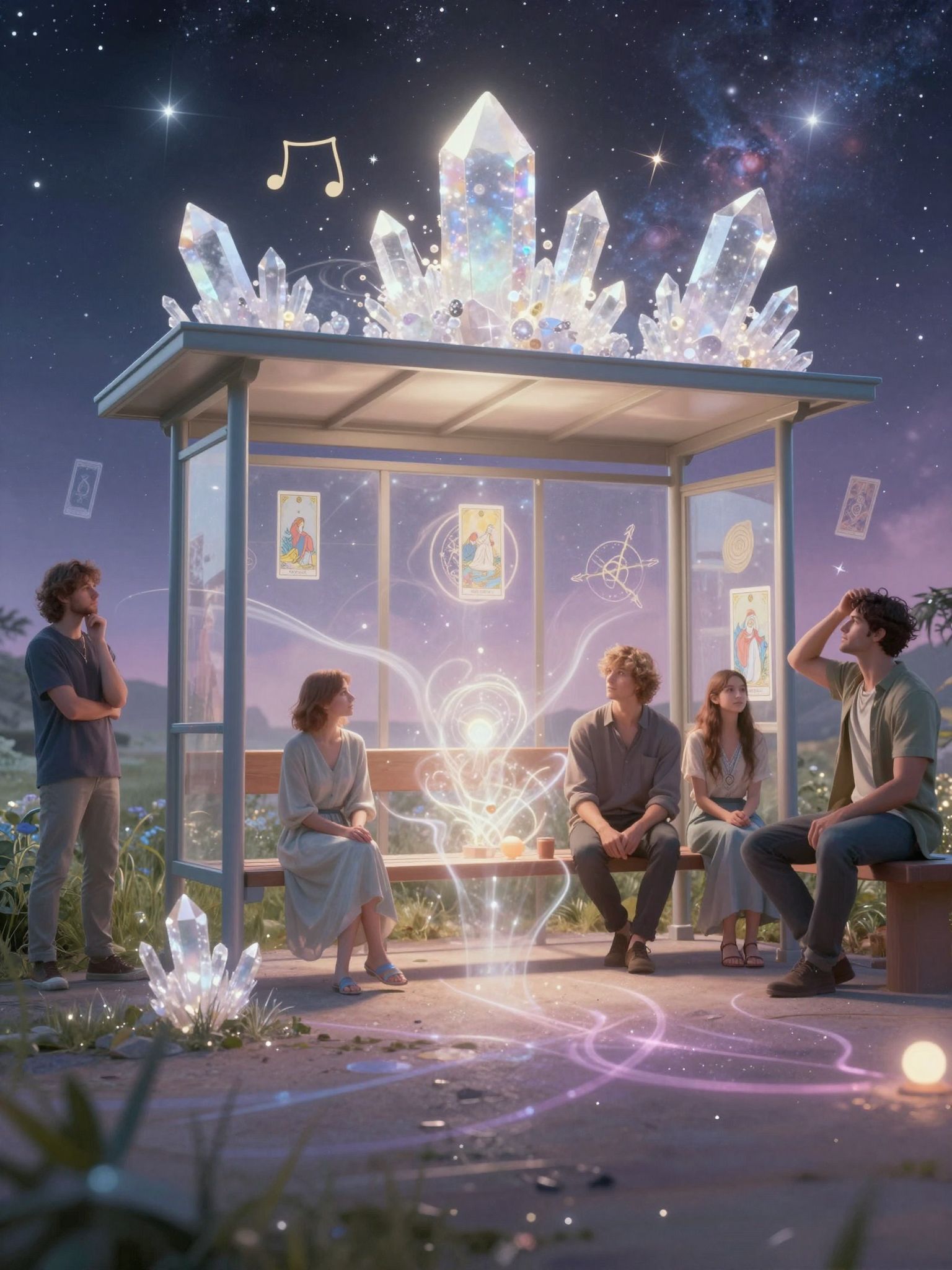 A buszmegálló álma új lehetőségek kapuját jelzi.