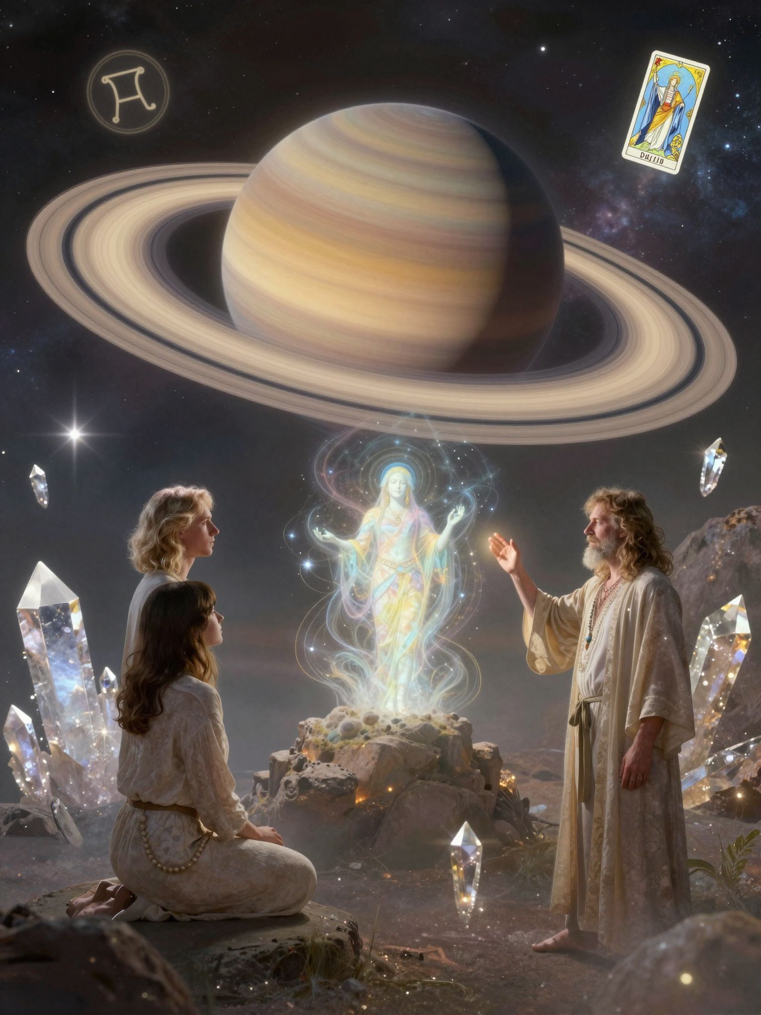 Szaturnusz a felelősség és a kitartás szimbóluma.