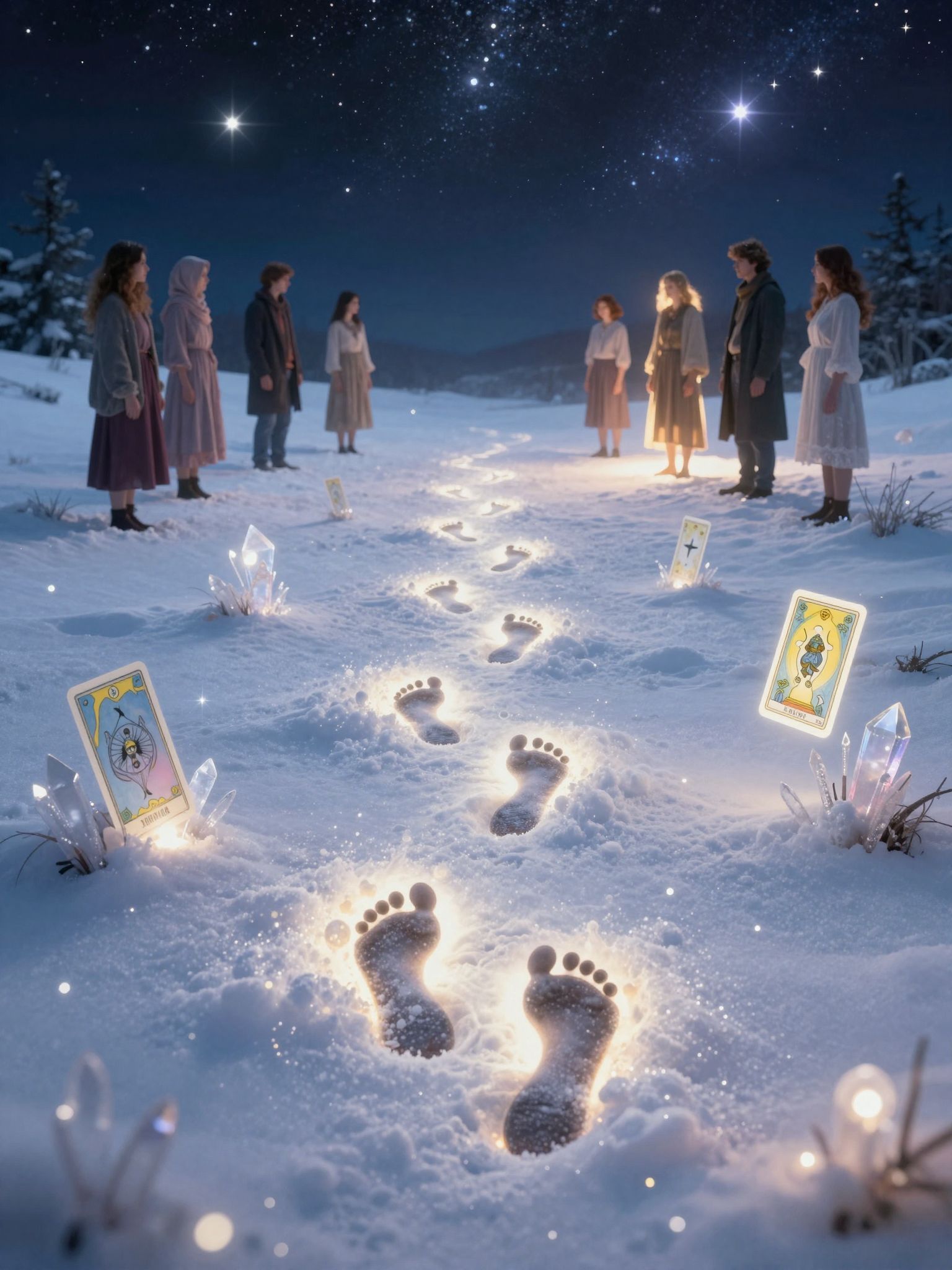 A hóban hagyott nyomok a döntéseink következményei.