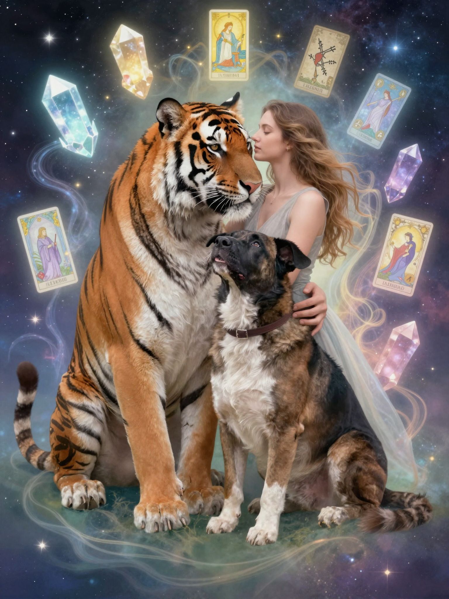 A Tigris bátorsága vonzza a Kutya hűségét.