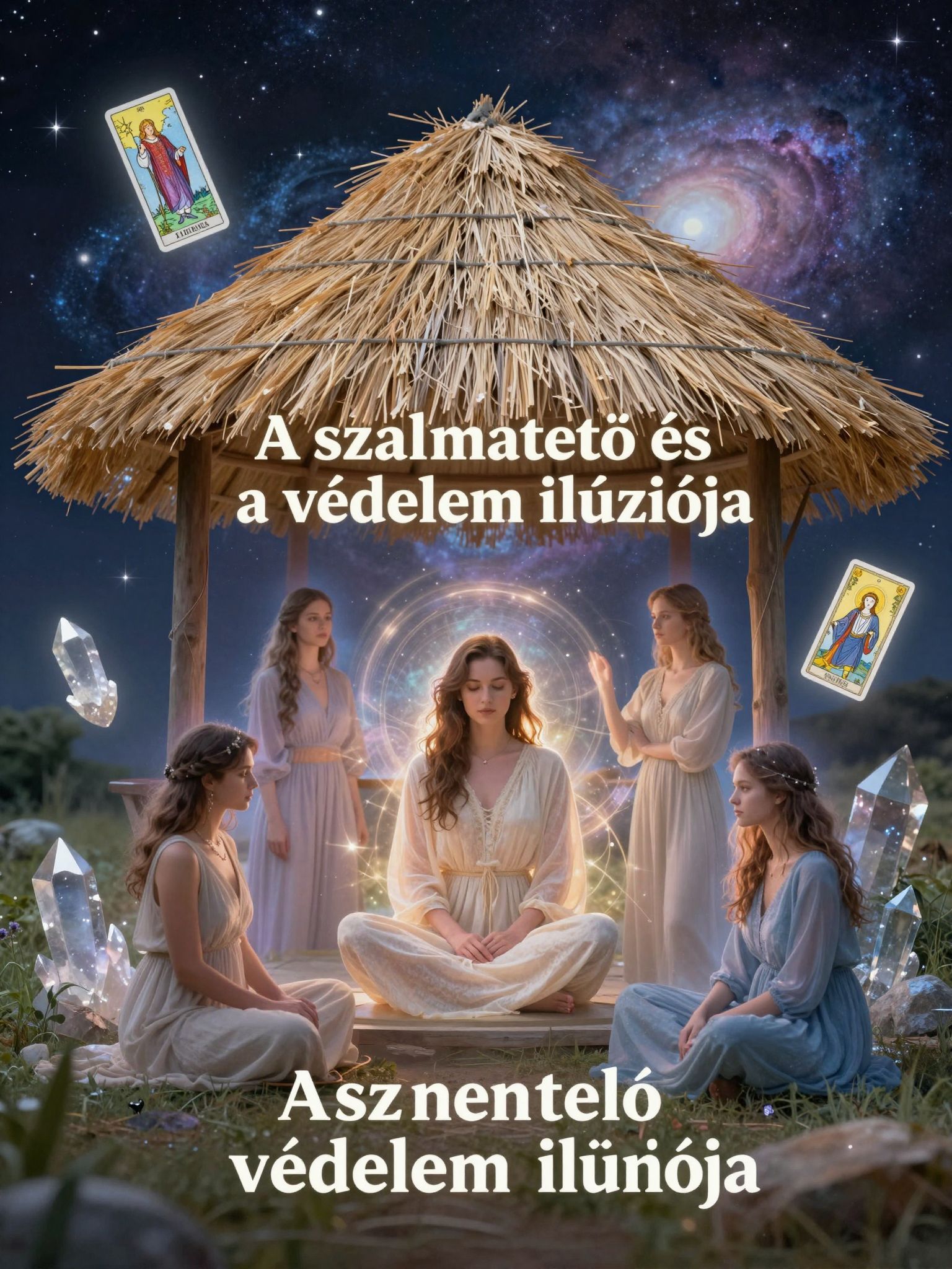 A szalmatető védelme a mulandóság érzését tükrözi.