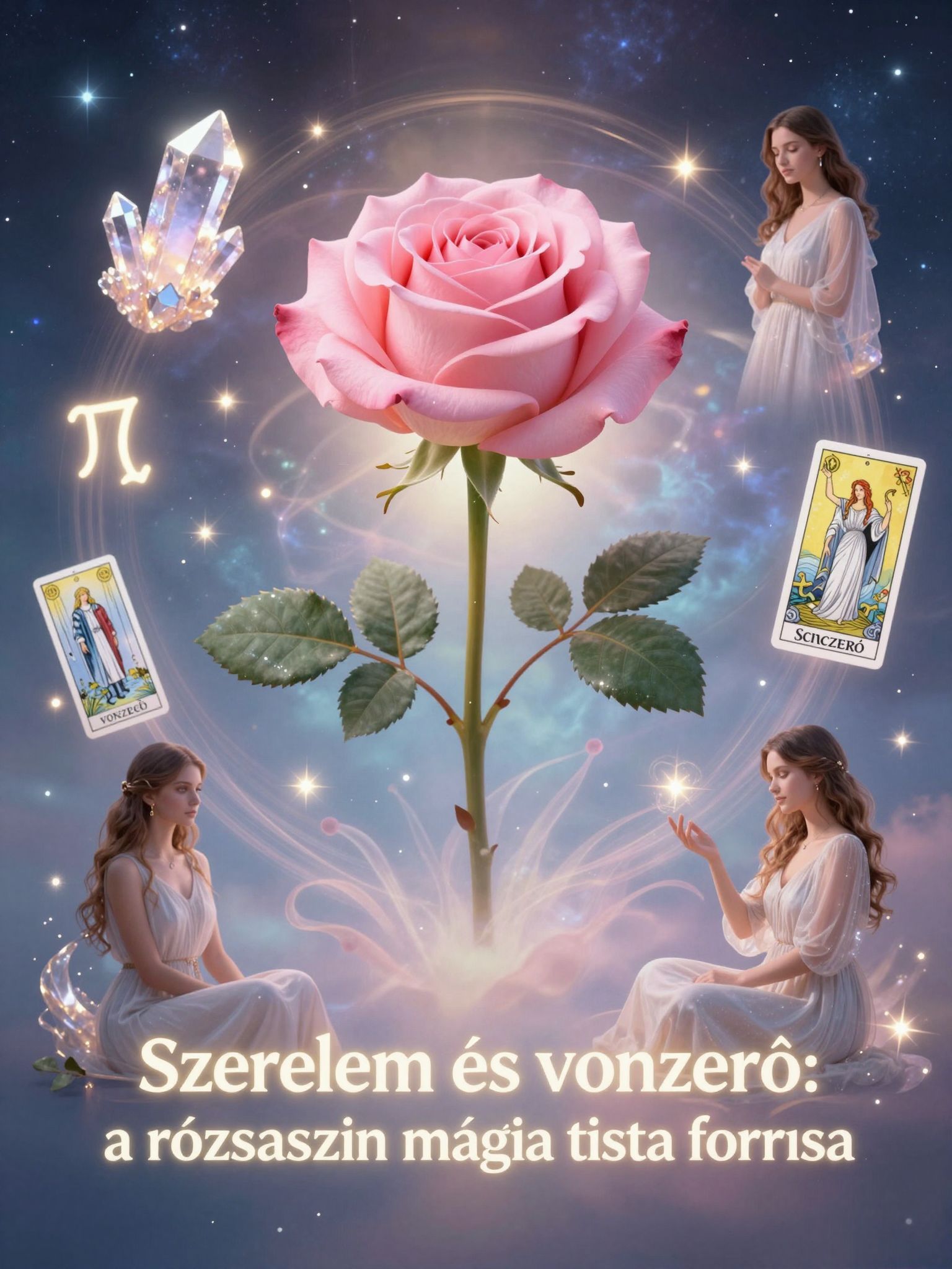 A rózsaszín mágia fokozza a vonzalmat és a szenvedélyt.