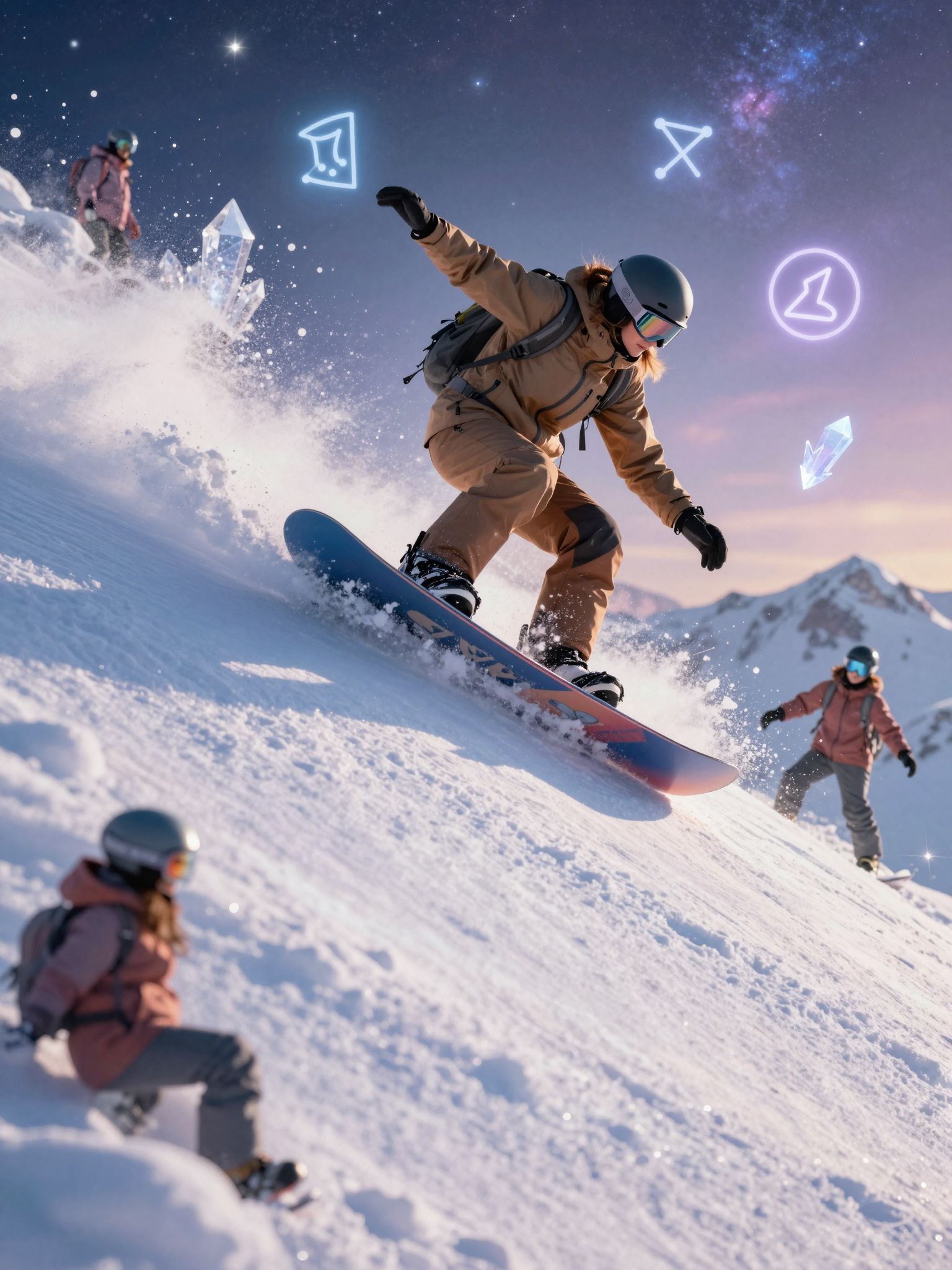A snowboardozás során a ritmus és a gravitáció táncol együtt.