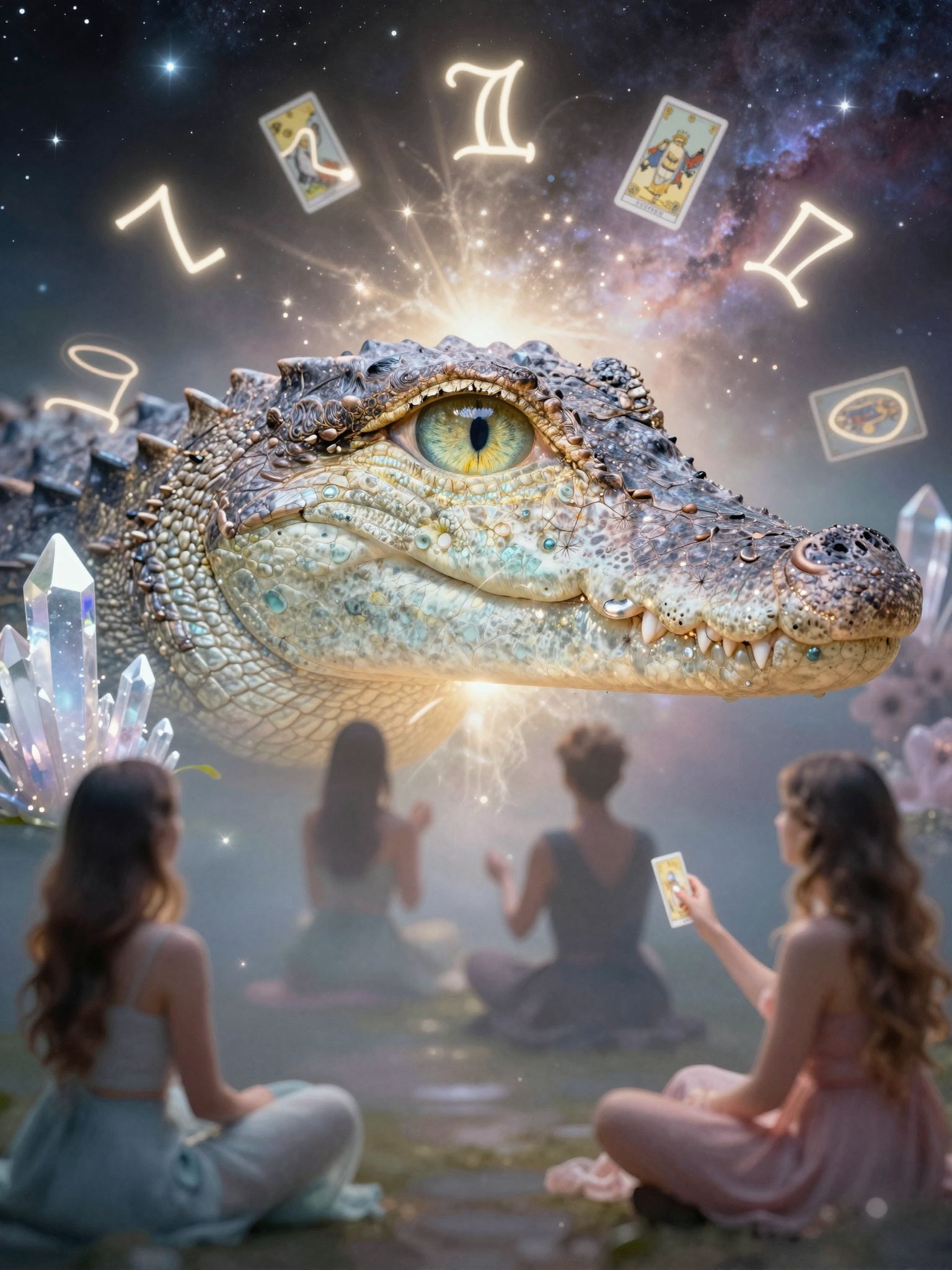 A krokodil szeme a figyelem és a titkok szimbóluma.