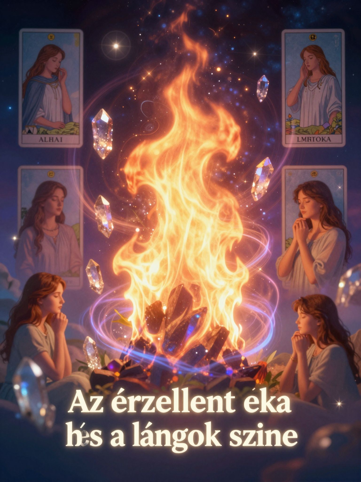A lángok színe az érzelmek intenzitását tükrözi.